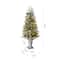 4ft. Pre-Lit Pine Artificial Christmas Porch Tree, Warm White LED Lights
